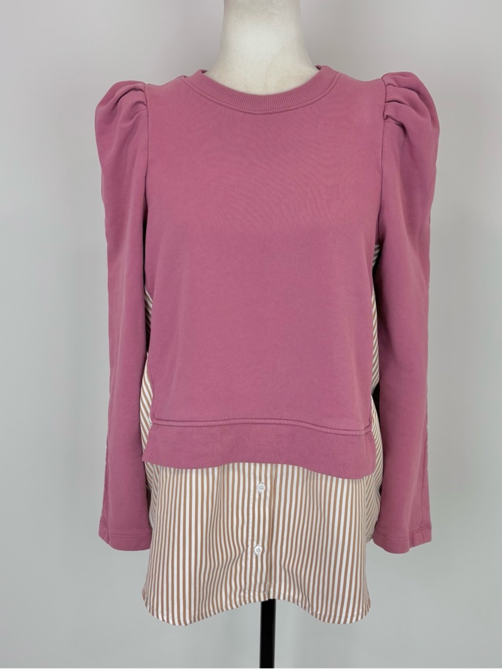 Maeve pink fooler sweatshirt